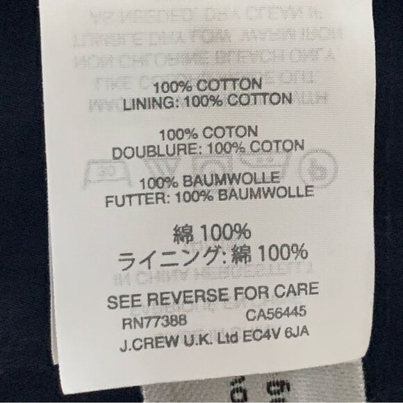 J. Crew Navy/White Polka Dot Ruffled Short Sleeve Cold Shoulder - Picture 13 of 14